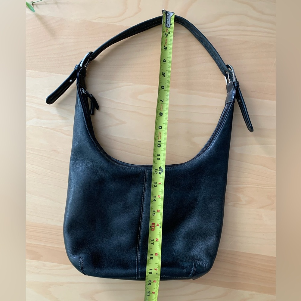 Tignanello Black Leather Shoulder Bag
